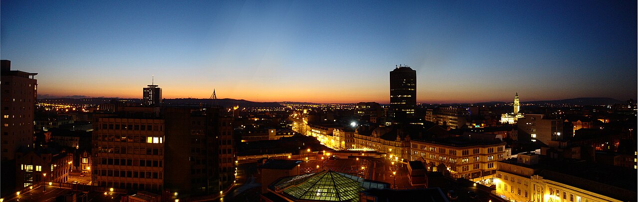 Cardiff city skyline