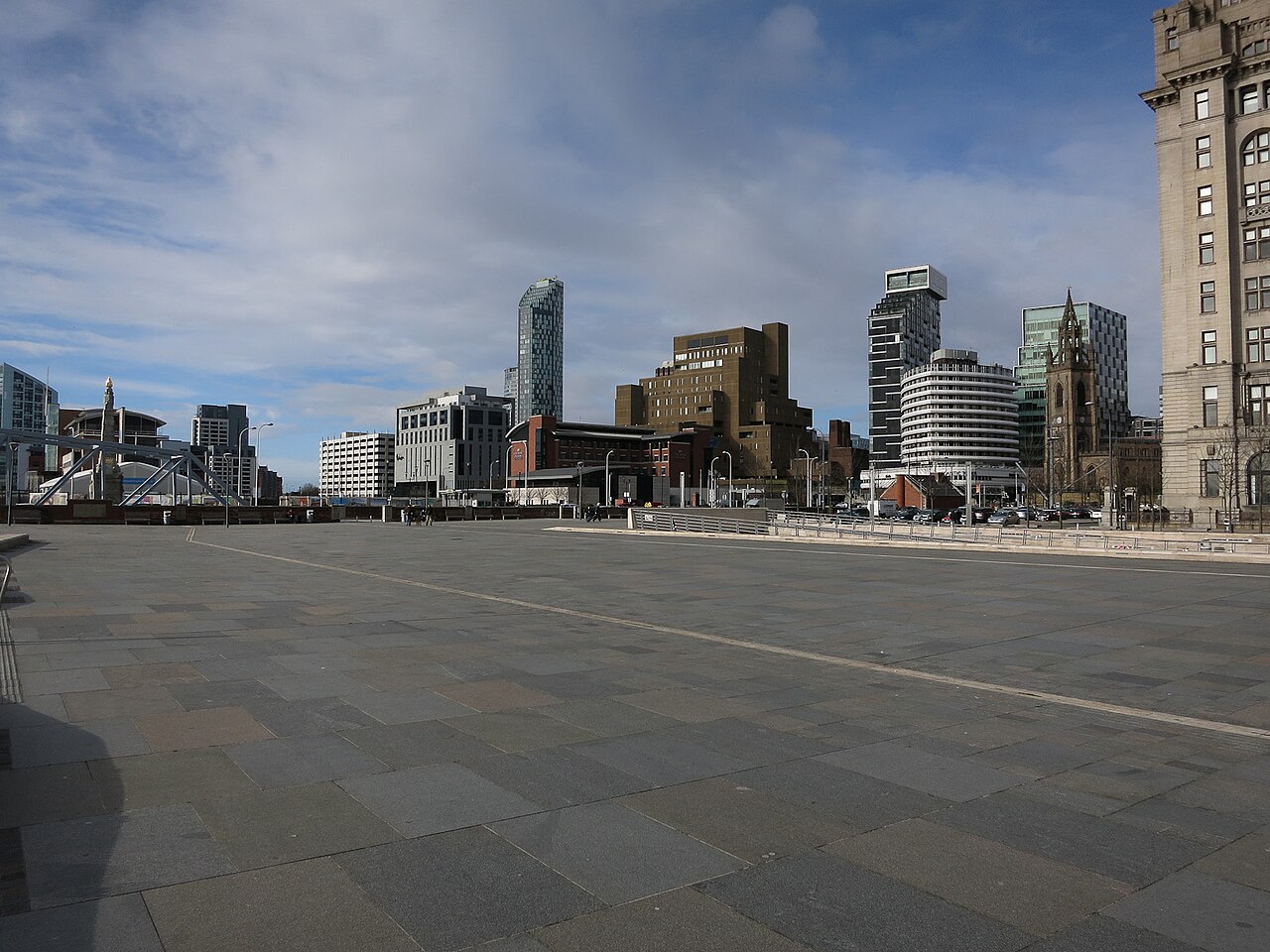 Liverpool city skyline