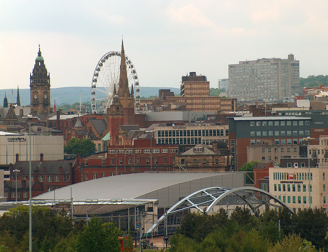 Sheffield city skyline